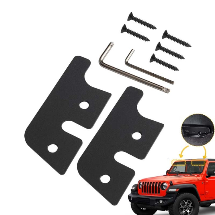Car Sun Visor Repair Kit For Jeep Wrangler JK2018 / Wrangler 2018-2023 / Gladiator 2020-2023 - Black