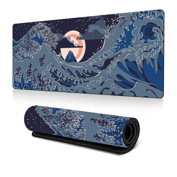 300x700x3mm Big Wave Gaming Mouse Pad Non-Slip Rubber Desk Mat