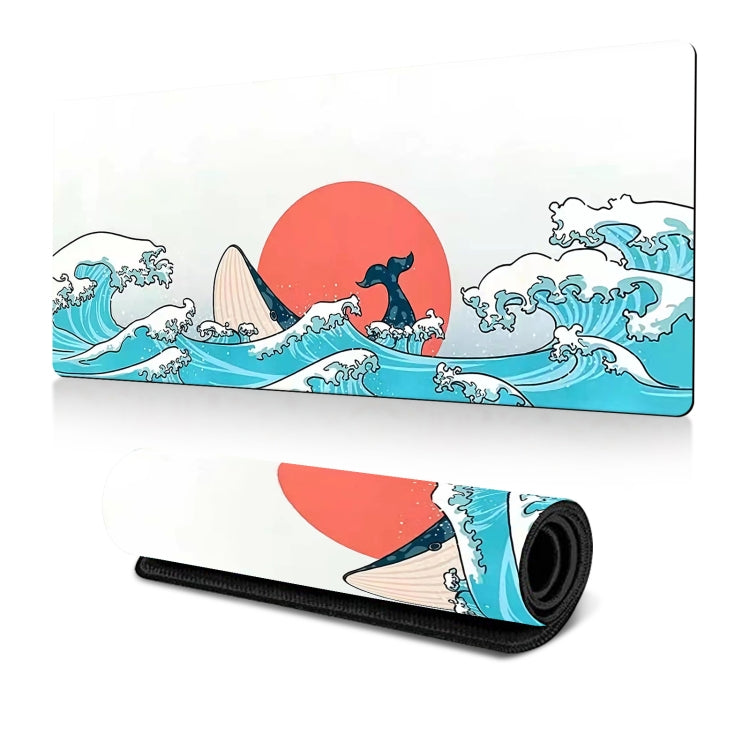 300x800x3mm Big Wave Gaming Mouse Pad Non-Slip Rubber Desk Mat