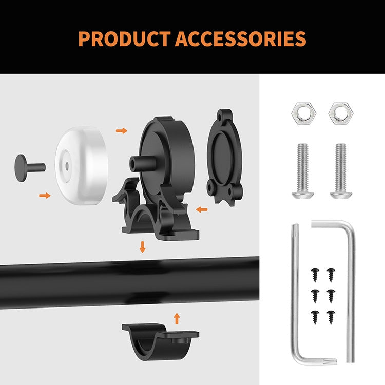 Bicycle Locator Anti-Theft Bell Cycling Equipment - Black