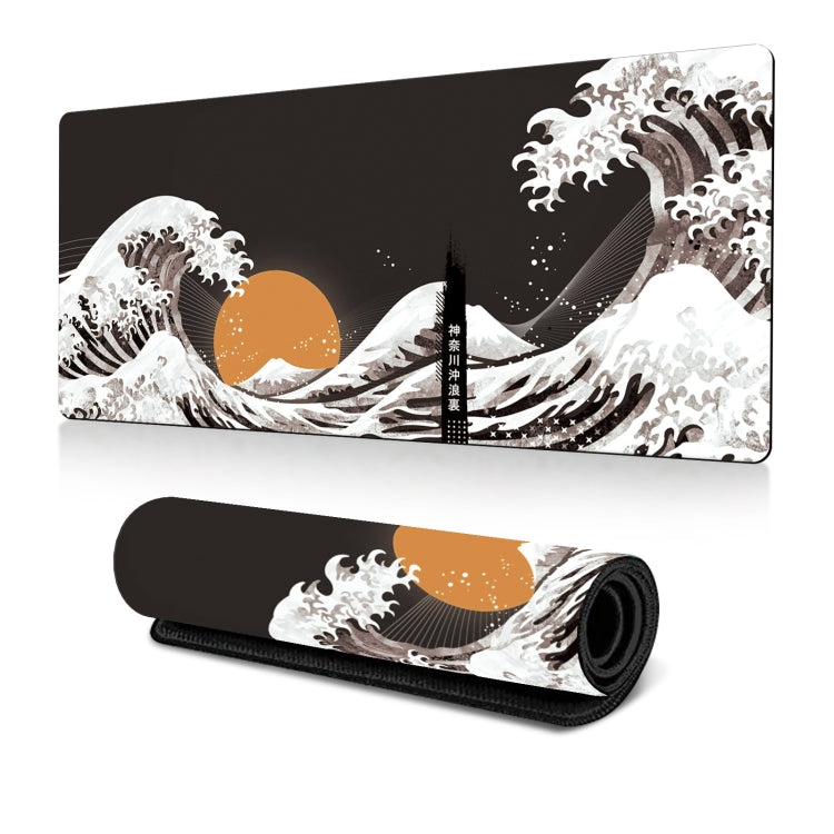 300x600x2mm Big Wave Gaming Mouse Pad Non-Slip Rubber Desk Mat