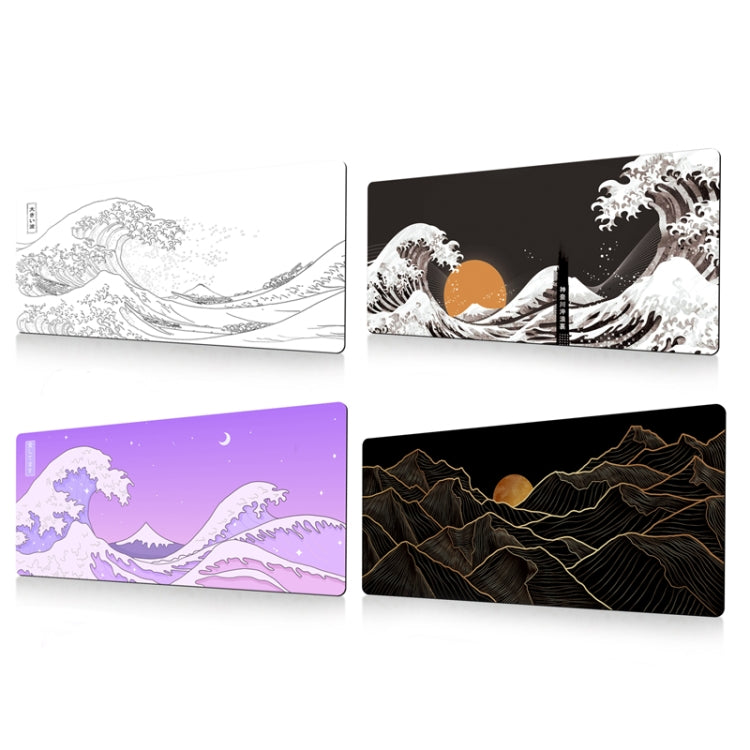 300x600x2mm Big Wave Gaming Mouse Pad Non-Slip Rubber Desk Mat - No.27