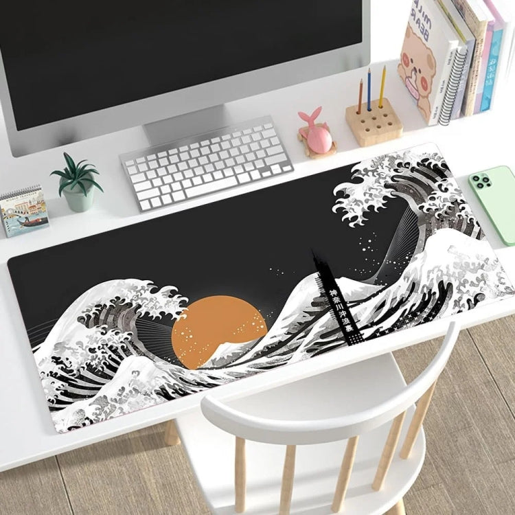 300x800x2mm Big Wave Gaming Mouse Pad Non-Slip Rubber Desk Mat
