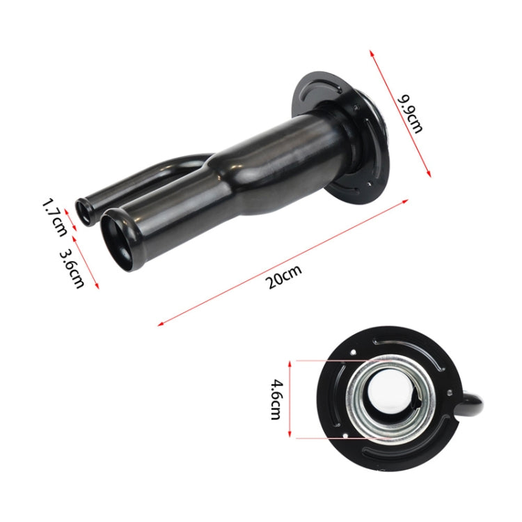 Car Fuel Tank Filler Pipe For Ford F-350 / F-450 / F-550 Super Duty 6.0L Fuel Engine 2005-2007 - Black