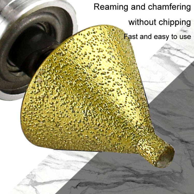 Diamond Chamfering Machine Conical Grinding Bit Tile Marble Quartz Drilling Hole Reamer Angle Grinder Drill Bit, Style: Small Diameter-Pointed
