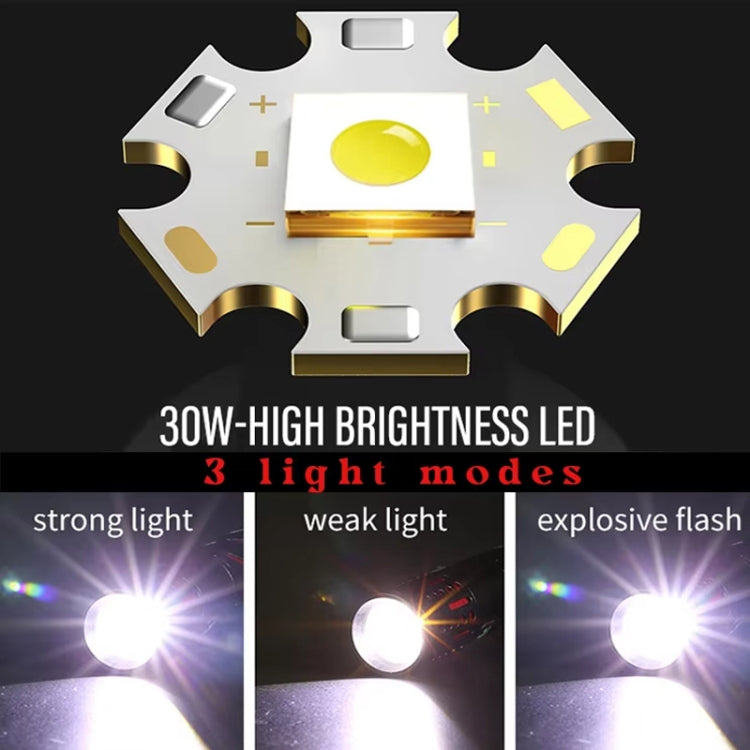 E-SMARTER XQ-S50 Mini Laser Flashlight Retractable Zoom Pen Clip LED Emergency Overhaul Flashlight - Battery Not Included