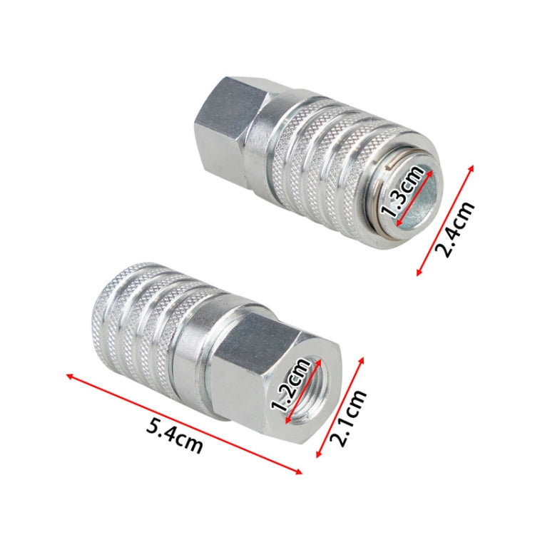 PD242 Series PD Steel Hydraulic Test Port And Diagnostic Equipment Quick Connect Coupler - Silver