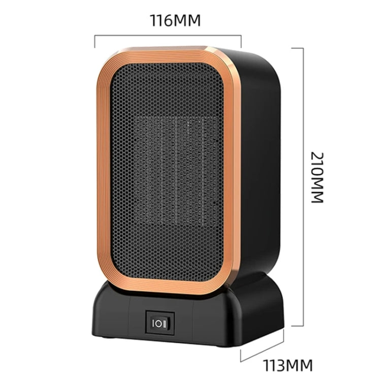 1000W High-power Household Heater Small Desktop Ceramic PTC Heating Heater, Spec: UK Plug