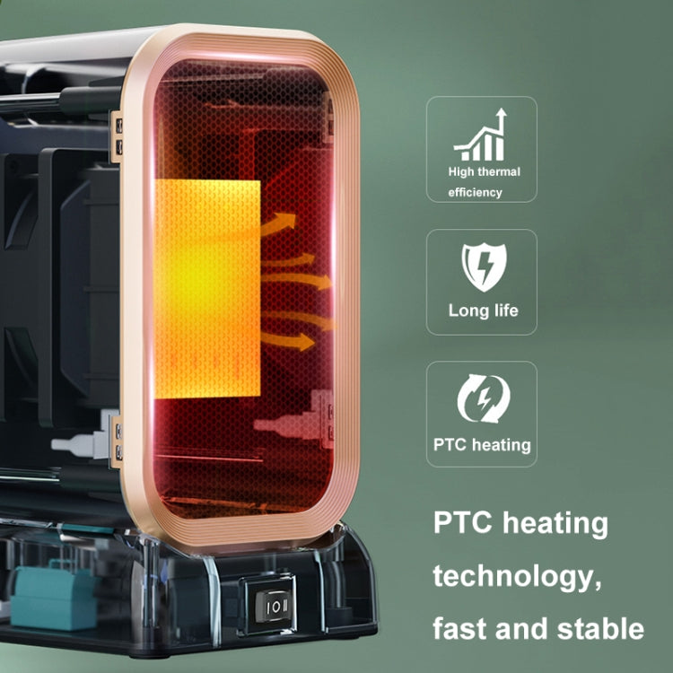 1000W High-power Household Heater Small Desktop Ceramic PTC Heating Heater, Spec: US Plug