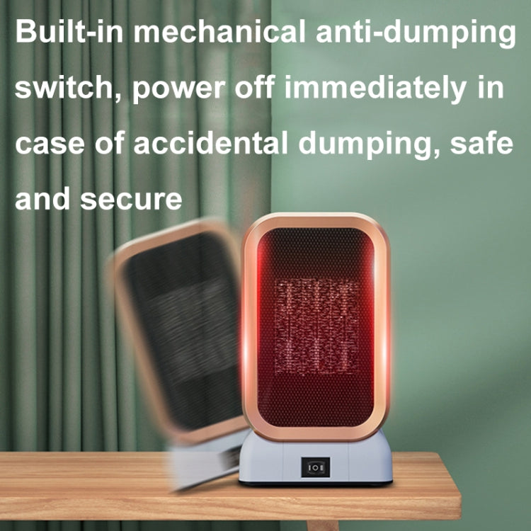 1000W High-power Household Heater Small Desktop Ceramic PTC Heating Heater, Spec: EU Plug