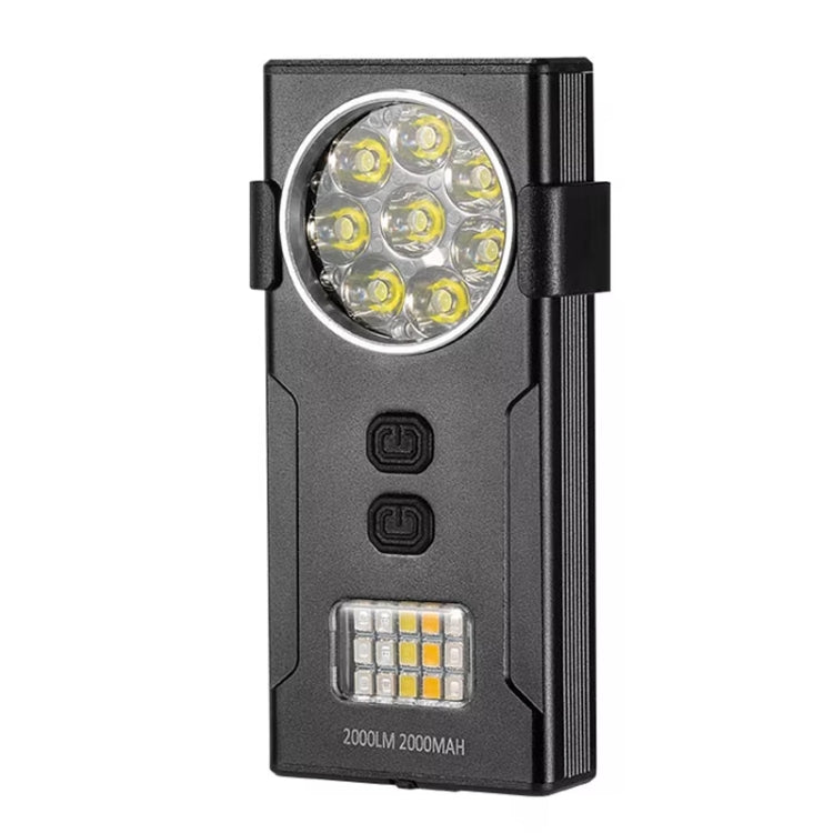 E-SMARTER D85 8 Eyes Strong Magnetic Adsorption Mini Carry-on Keychain Flat Work Light