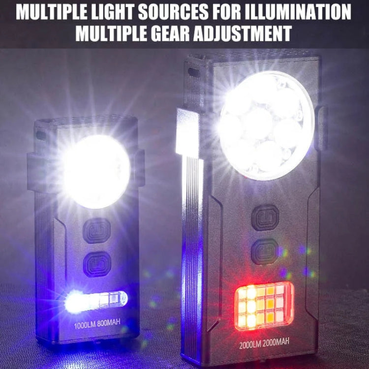 E-SMARTER D84 4 Eyes Strong Magnetic Adsorption Mini Carry-on Keychain Flat Work Light