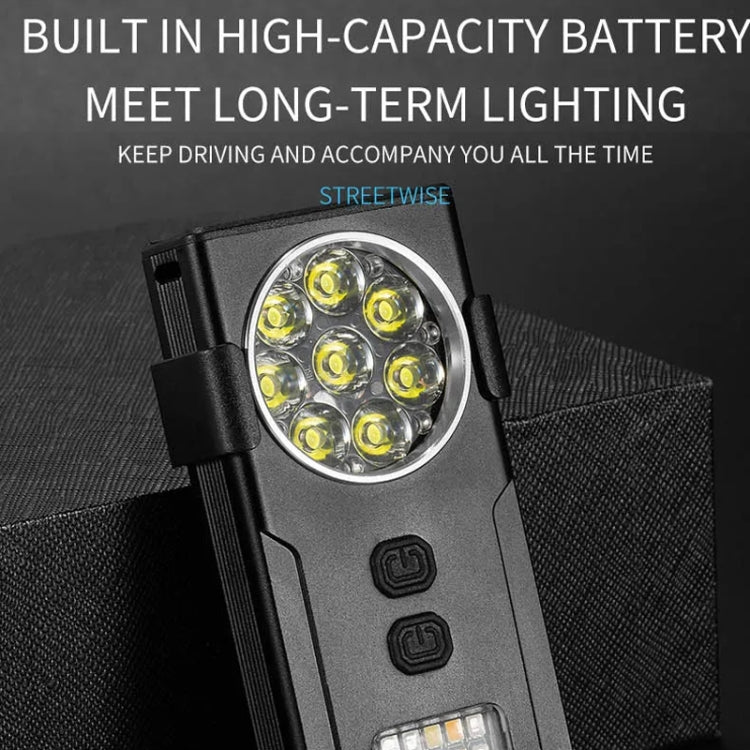 E-SMARTER D85 8 Eyes Strong Magnetic Adsorption Mini Carry-on Keychain Flat Work Light