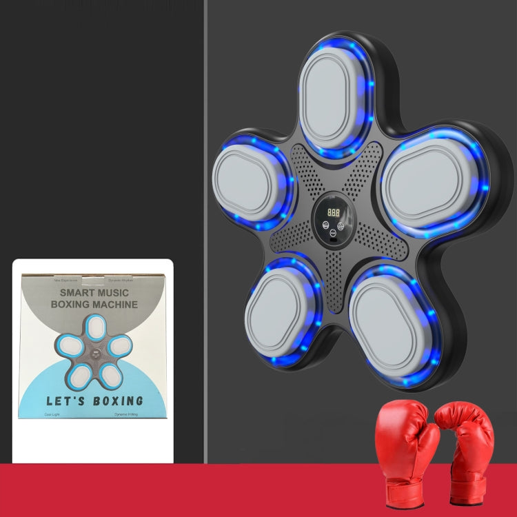 Smart Bluetooth Music Boxing Machine Reaction Training Equipment With Adult Gloves