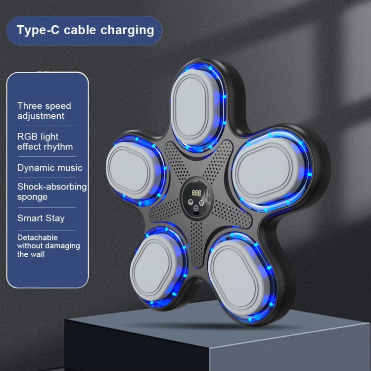 Smart Bluetooth Music Boxing Machine Reaction Training Equipment With Adult Gloves