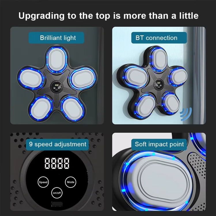 Smart Bluetooth Music Boxing Machine Reaction Training Equipment With Adult Gloves