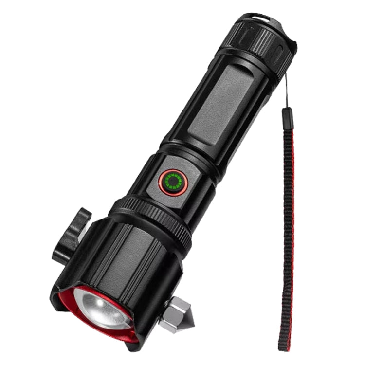 E-SMARTER W5196 Laser Life Saving Flashlight Seat Belt Cutting Emergency Car Backup Tool Flashlight