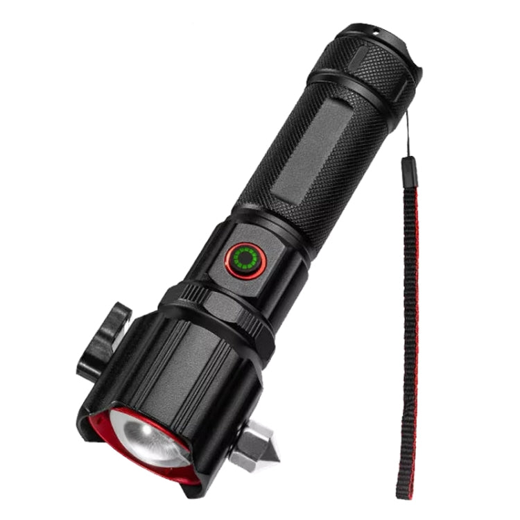 E-SMARTER W5197 Laser Life Saving Flashlight Seat Belt Cutting Emergency Car Backup Tool Flashlight
