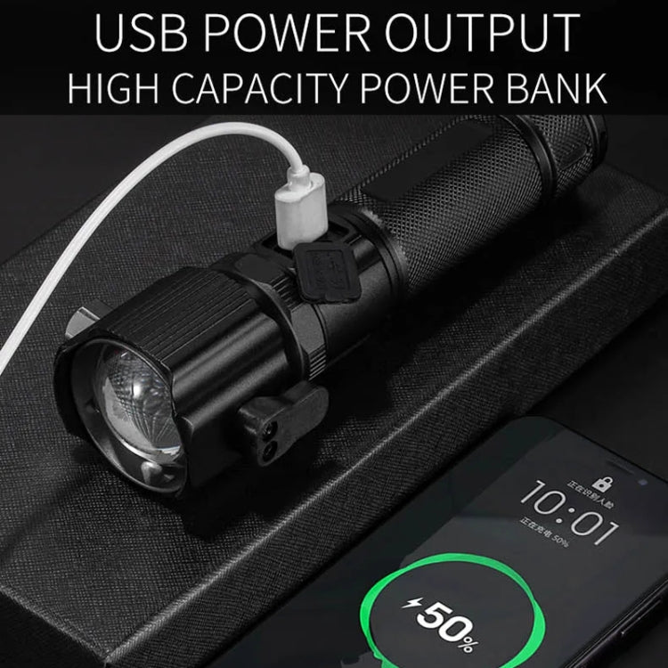 E-SMARTER W5197 Laser Life Saving Flashlight Seat Belt Cutting Emergency Car Backup Tool Flashlight