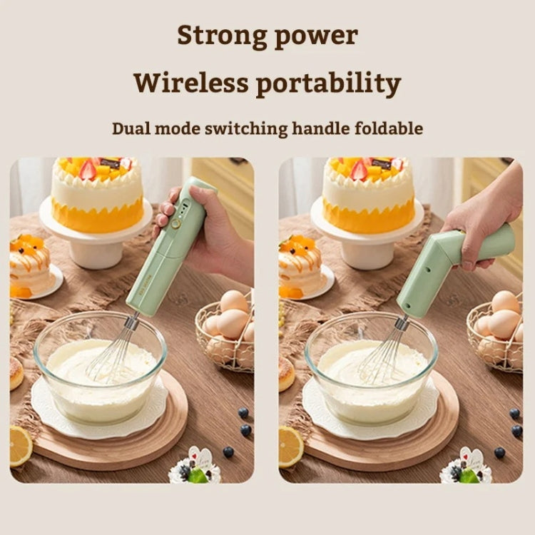 Rotary Folding Double-head Electric Home Egg Beater Fully Automatic Wireless Baking Mixer