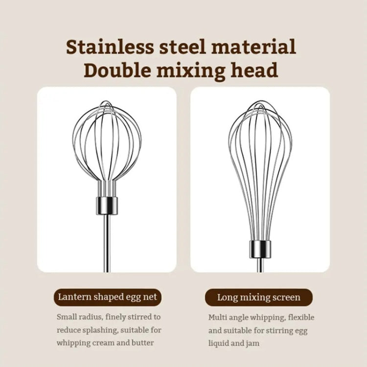 Rotary Folding Double-head Electric Home Egg Beater Fully Automatic Wireless Baking Mixer
