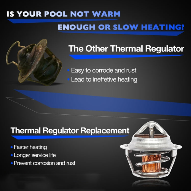 Pool Spa Heating Regulator Replacement Kit For Pentair MasterTemp Sta - Silver
