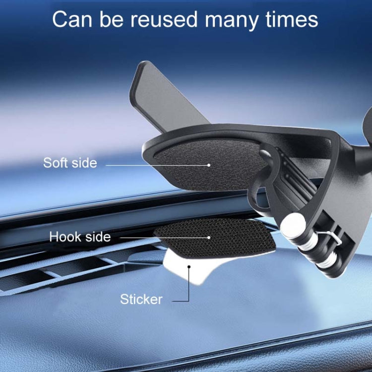 Car Dashboard Multifunctional Rotating And Folding Cell Phone Navigation Holder - Black