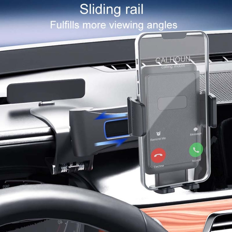 Car Dashboard Multifunctional Rotating And Folding Cell Phone Navigation Holder - Black