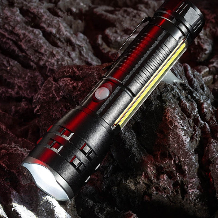 E-SMARTER P27 Pen Clip Strong Light Flashlight Laser Wick High Bright Side Light Outdoor Emergency Adventure Flashlight - Battery Not Included