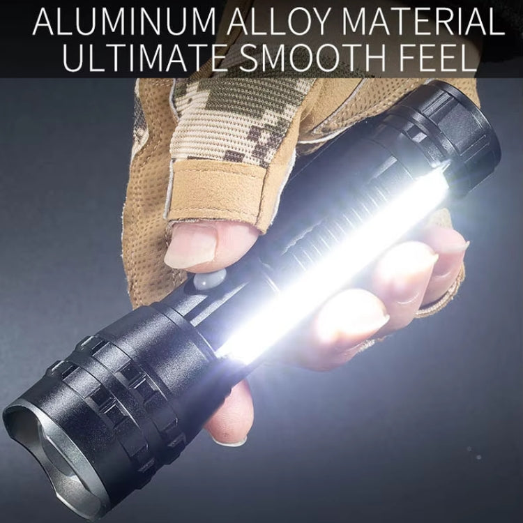 E-SMARTER P27 Pen Clip Strong Light Flashlight Laser Wick High Bright Side Light Outdoor Emergency Adventure Flashlight - Battery Not Included