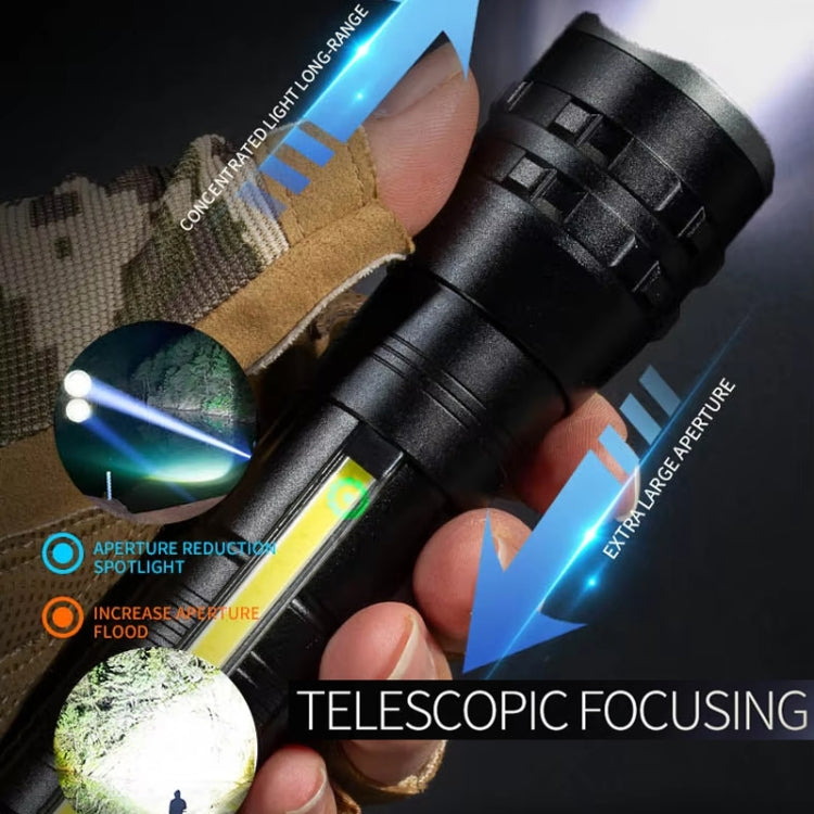 E-SMARTER P27 Pen Clip Strong Light Flashlight Laser Wick High Bright Side Light Outdoor Emergency Adventure Flashlight - Battery Not Included