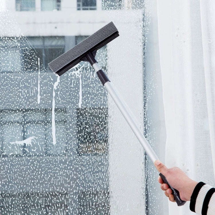 2-In-1 Household Double-Sided Glass Wiper Car Washing Cleaning Tool, Spec: Straight White