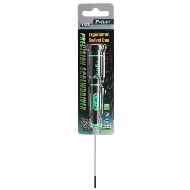 ProsKit  SD-081-S7 Slotted Precision Screwdriver - 3.0 x 100mm for Daily Electronics Repairs