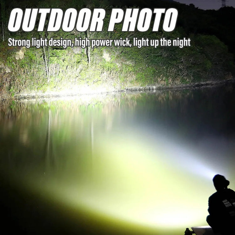 E-SMARTER 8W5205-2 Small Carrying Light With RGB Colorful Lamps Outdoor Cycling Searchlight