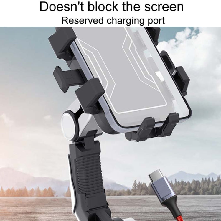 Bike Motorcycle Outdoor Riding Shockproof Cell Phone Navigation Bracket, Style: MT2301