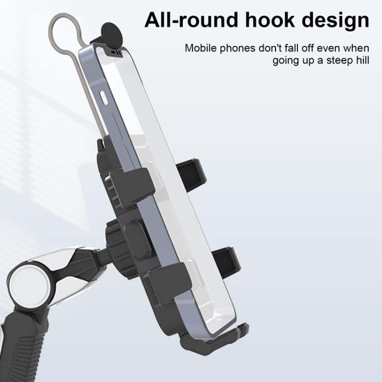 Bike Motorcycle Outdoor Riding Shockproof Cell Phone Navigation Bracket, Style: DC2301A