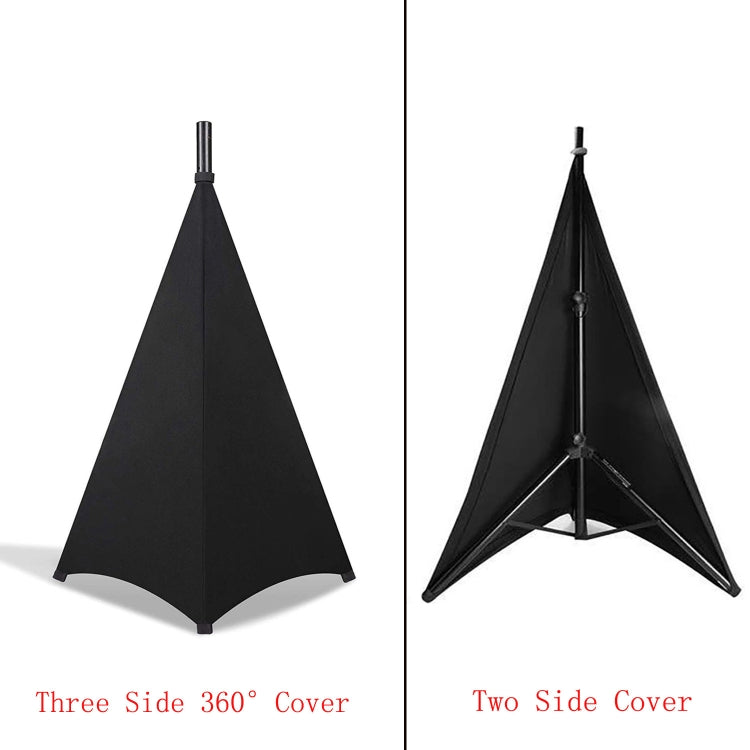 Stage Light-blocking Adjustable Speaker Stand Cover, Specifications: Three-sided