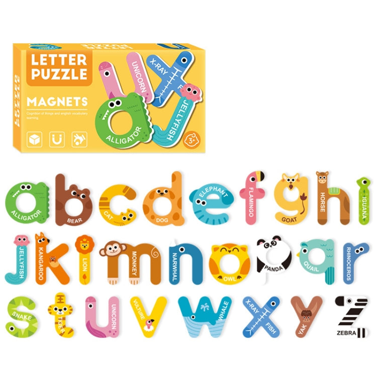 Children Educational Fun Magnetic Puzzle Refrigerator Magnets, Spec: Lowercase Letters