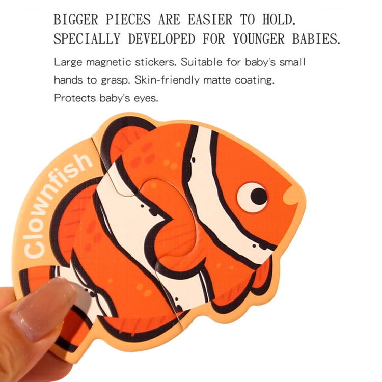 Children Educational Fun Magnetic Puzzle Refrigerator Magnets, Spec: Animal Theme