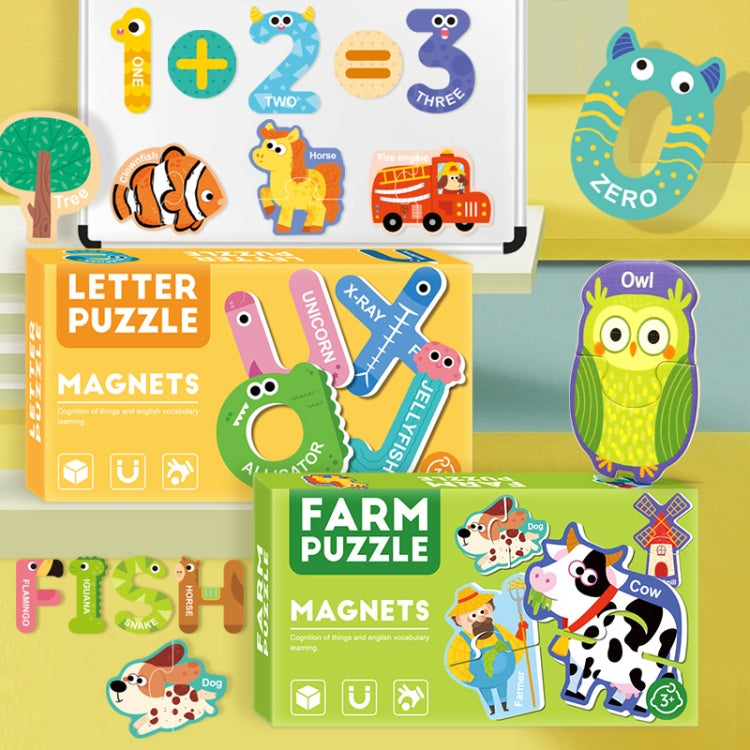 Children Educational Fun Magnetic Puzzle Refrigerator Magnets, Spec: Transportation Series