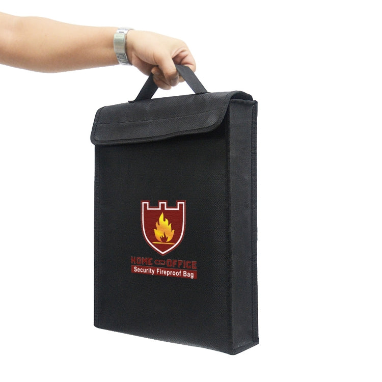 1000 Degrees Celsius Fireproof Document Bag Important Waterproof Document Holder With Handle 15x12x2.6 Inch