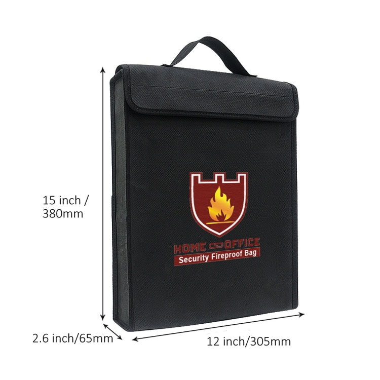 1000 Degrees Celsius Fireproof Document Bag Important Waterproof Document Holder With Handle 15x12x2.6 Inch