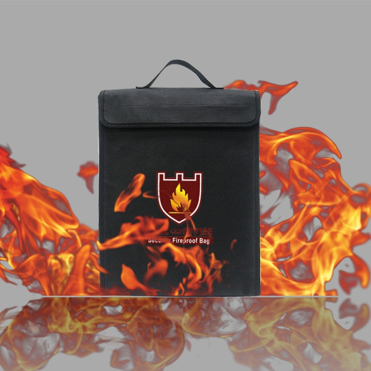 1000 Degrees Celsius Fireproof Document Bag Important Waterproof Document Holder With Handle 15x12x2.6 Inch