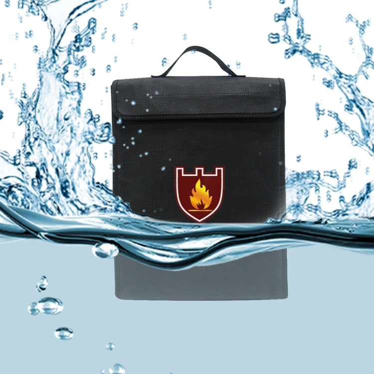 1000 Degrees Celsius Fireproof Document Bag Important Waterproof Document Holder With Handle 15x12x2.6 Inch