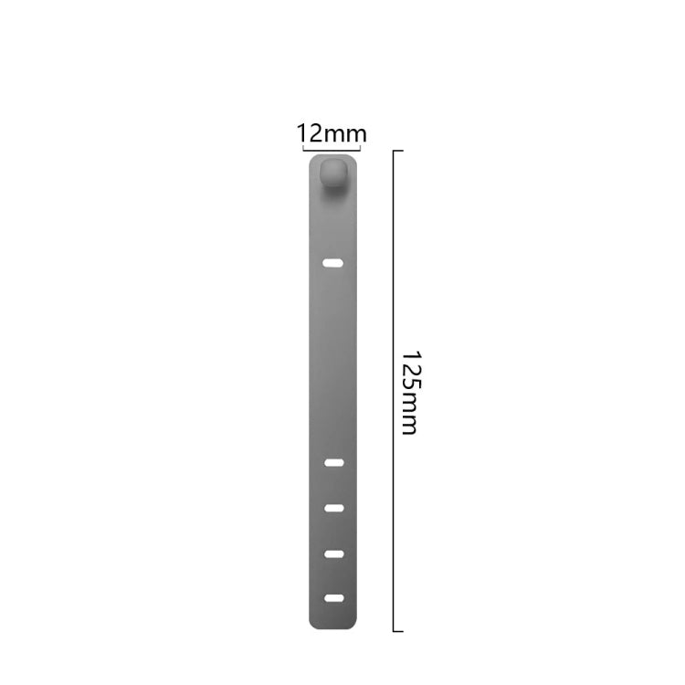 10pcs /Pack  125mm Silicone Cable Tie 4 Hole Wire Winder Fastener