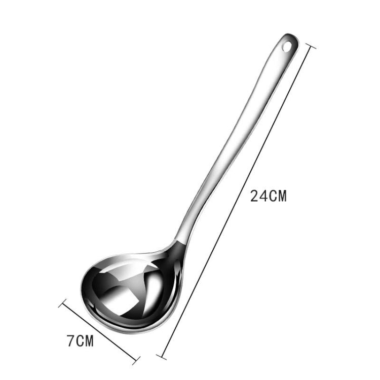 Stainless Steel Household Thickened Deepening Spoon, Style: Soup Spoon Small