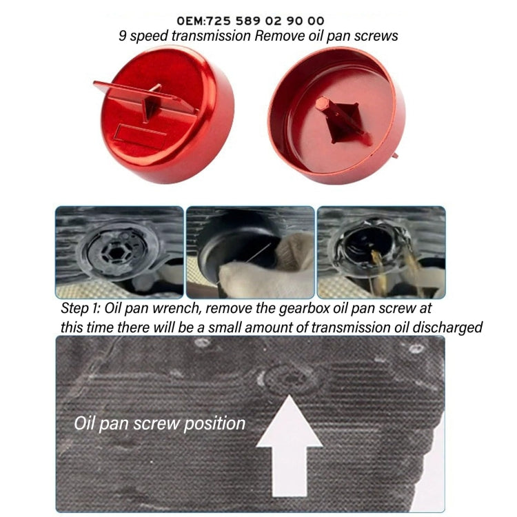 9-speed Oil Level Check Adjustment Gearbox Oil Change Tool - 4pcs /Set