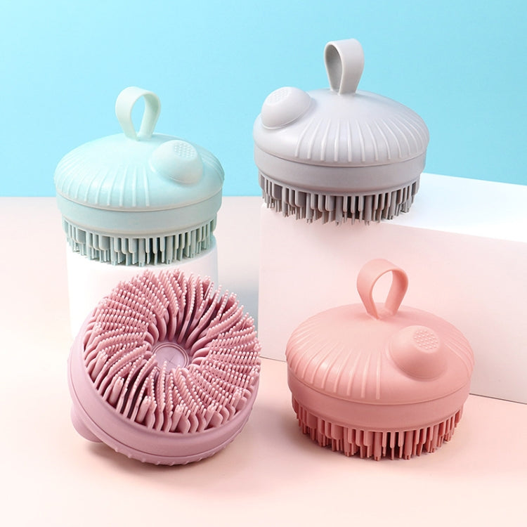 Multi-Functional Shower Scrubbing Ball Bathing Cleaning Brush Silicone Shower Brush, Color: Shampoo Gray