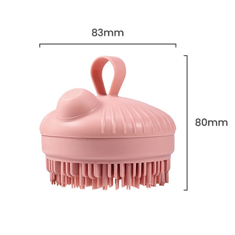Multi-Functional Shower Scrubbing Ball Bathing Cleaning Brush Silicone Shower Brush, Color: Shampoo Gray Green