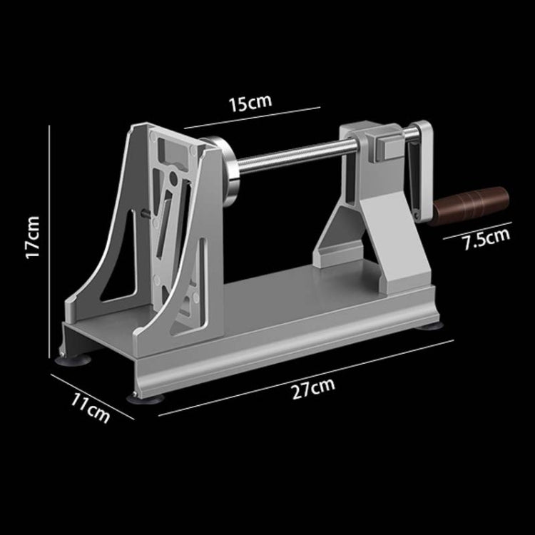 Multifunctional Rotary Potato Slicer Kitchen Hand Crank Slicing Tool - Aluminum Alloy Model